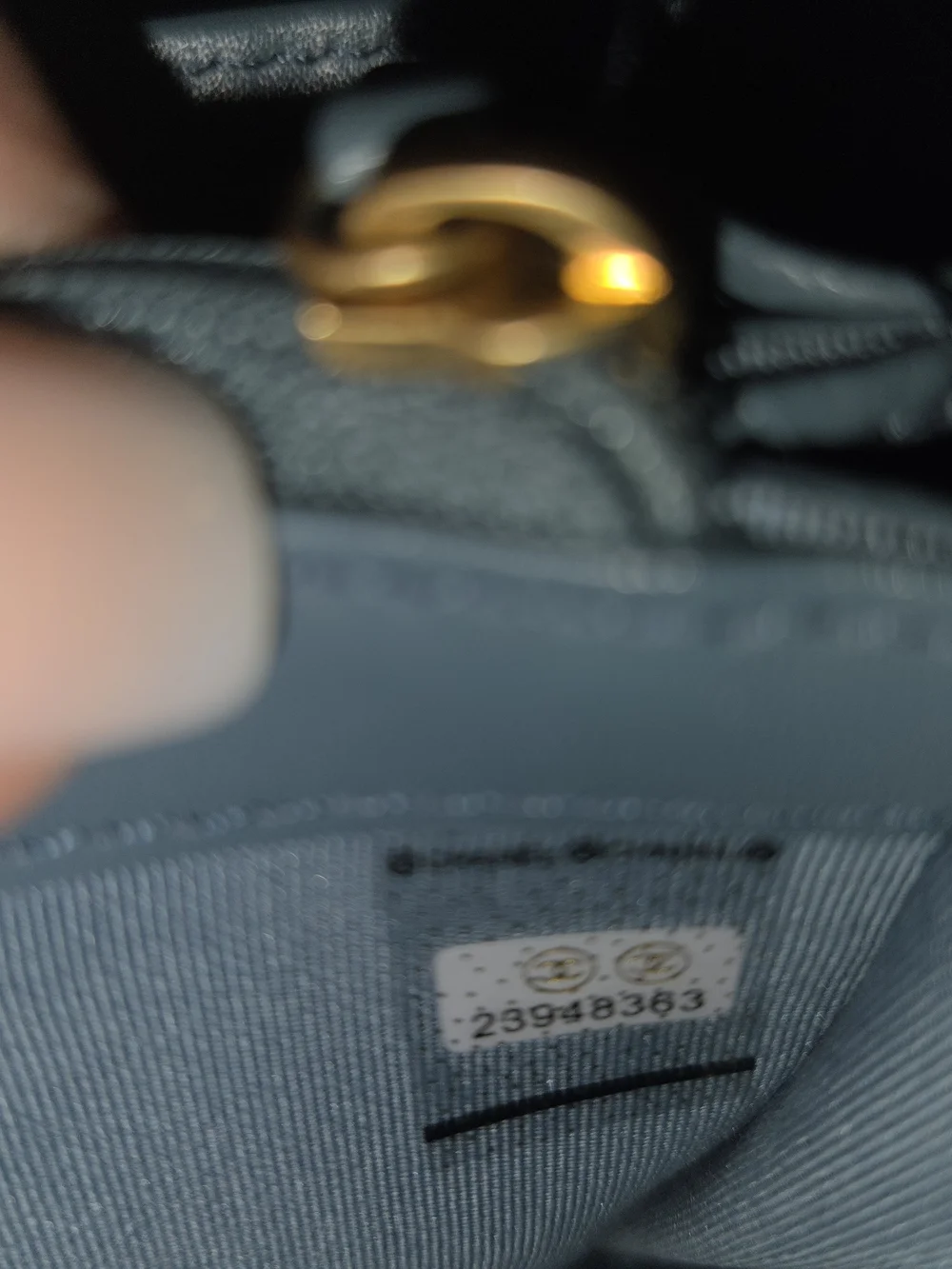 Chanel Quilted Caviar Leather Long Wallet in Light Slate Blue